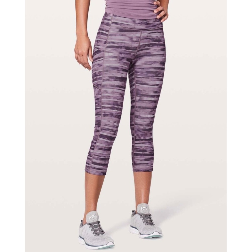 Lululemon Speed Up Crop Legging 21" Shadowed Smoked‎ Mullberry 4 Run Gym Workout